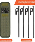 Heavy Duty Forged Steel Tent Stakes 8 Inch Kit With Storage Bag 8 16 32 Pack Camping Gear Built Tough For Rocky Deserts