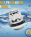 Set Of 20 12x1.5 Radius Ball Seat Lug Nuts With Washer Chrome Finish showing rust prevention process.