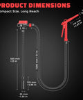 Get She Done Cordless Fuel Transfer Pump Pulling Gasoline Diesel Oil And Water Smoothly At 5 Gpm Compatible With Milwaukee 18V Batteries dimensions diagram with measurements.