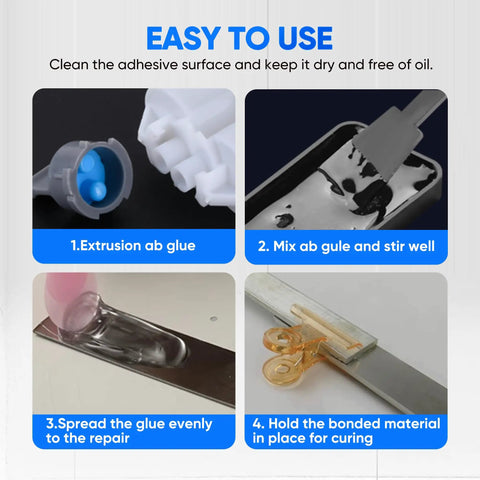 Clear Epoxy Glue For Plastic Metal Ceramics Wood And More 30 Minute Fast Setting Bond application steps guide