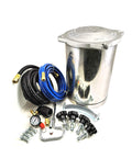 Stainless Steel 2.5 Gallon Pro Grade Pressure Paint Tank Spray Pot With Clamp On Lid And Air Powered Mixing Agitator