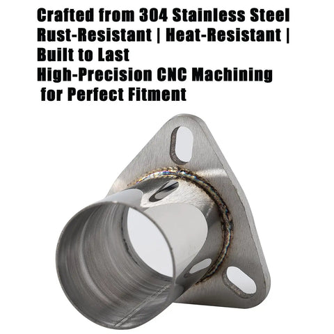 Need To Fix That Rattle This Universal Semi Direct Fit Exhaust Converter Pipe 2.5 Inch OD T304 stainless steel, high-precision CNC machining.