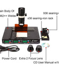 Infrared Desoldering Station With T862++ IRDA BGA Preheater And Soldering Hot Air Rework Station components layout
