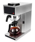 12 Cup Commercial Coffee Maker With Dual Warmers For Offices And Break Rooms - Pourover Stainless Steel Brewer, 120V Compact Drip Coffee Machine For Church Events And Big Gatherings