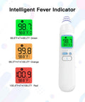 Fast and Accurate Ear and Forehead Thermometer for Adults, Kids and Babies in 1 Second, Clinically Reliable Fever Readings, Noncontact and Ear Modes, One Tap Quick Check for the Fam, Easy Use for Busy Home Health display with color fever indicator