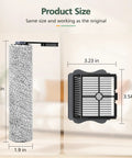 Dimensions of S5 Replacement Brush Rollers And HEPA Filter Set For Floor One S5 Pro Cordless Wet Dry Vacuum