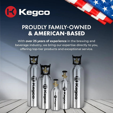 Lightweight 5 Lb Aluminum CO2 Tank For Draft Beer Dispensing Empty Silver Gas Cylinder For Home Bar Or Tap System Brand New
