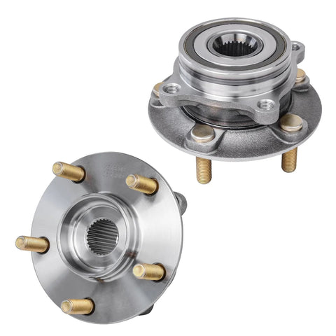 Drop In AWD Front And Rear Wheel Bearing And Hub Assembly For 2008 2015 Mitsubishi Lancer 5 Lug, OE Style Replacement