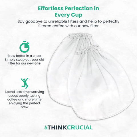 Replacement Strainer Bags For Toddy Cold Brew System 5 Gallon Washable And Reusable Pro Grade Heavy Duty Coffee Filter Bags