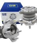 AWD Rear Wheel Bearing and Hub Assembly Replacement Fits Nissan Juke 2011-2017 and Nissan Rogue 2008-2020, 5 Lug Non ABS, 2 Pack