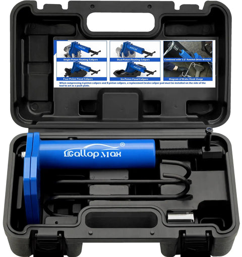 Beefy Pro Grade Multi Piston Brake Caliper Compression Tool For Cars And Trucks Heavy Duty Caliper Press in carrying case