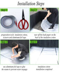 Installation steps of Heavy Duty Professional Grade Self Adhesive Thermal Insulation Roll With Rock Solid Fireproof Sound Deadening Foam Panel.
