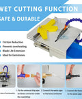 All In One Lapidary Saw Machine For Jewelry Making With 750W Power, Mini Table Rock Saw with wet cutting function and accessories