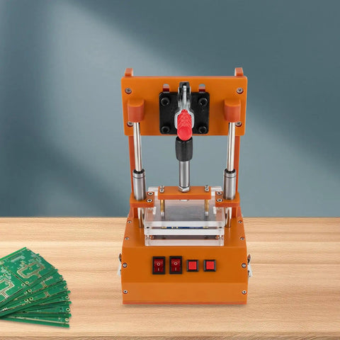 Orange DIY PCB Test Stand Universal Fixture For Circuit Boards Durable Lab And Factory Frame For Prototyping And Quality Checks