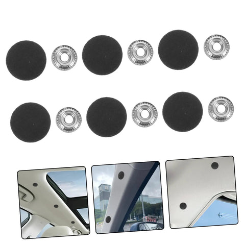 12 Set Car Roof Headliner Repair Kit With Black Snap Rivets Retainers For Easy Interior Ceiling Fixing No Disassembly Required Quick And Durable