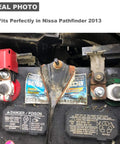 Nissan Battery Terminals Kit With Red Positive And Black Negative Connectors on Pathfinder 2013