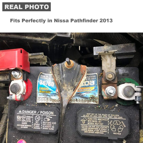 Nissan Battery Terminals Kit With Red Positive And Black Negative Connectors on Pathfinder 2013