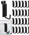 25 Pack Slatwall Hooks Hangers Heavy Duty J Shaped Slatwall Panel Hooks Metal Slat Board Hook Slat Wall Display Accessories