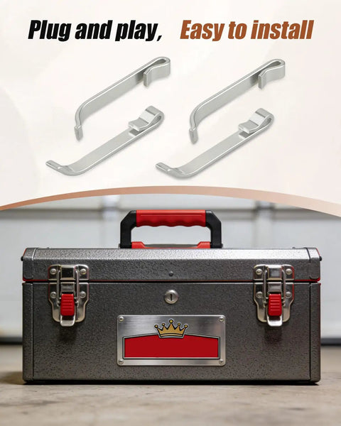 12 Pcs Drawer Slide Retaining Clips For Tool Boxes Fits Popular Toolbox Brands And Vintage Chests with steel toolbox