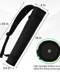 Archery Quiver For Back Or Hip Carry Adjustable Arrow Holder For Compound And Recurve Bows Lightweight Foldable Quiver