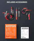8-Piece Multimeter Test Leads Kit With Alligator Clips, Plunger Mini Hooks And Test Probes, 1000V 10A, accessories included