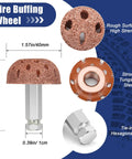 All In One Tire Patch Kit 24 Plus 3 Pieces For Puncture Repair With 36 46 60 Mm Patches, Patch Plug Tool, Roller Tool, Buffing Wheel, And Hex Shank Drill Bits, Leakproof, Heavy Duty, Easy At Home Tire Repair tire buffing wheel with tungsten steel and hex shank.
