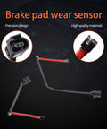 HiSport brake pad wear sensor set for front and rear wheels, includes two sensors and wiring harness.
