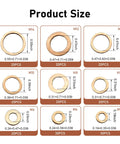 Get Solid 200 Pcs Copper Crush Metric Washer Assortment Kit Sizes M5 To M14 For Car Engine Repair And Motorcycle Maintenance Heat Proof Seals That Handle Vibration Like A Boss No Flex Rust Proof Gold Shine Builds Secure Holds, copper washers sizes M5-M14