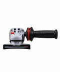 Heavy Duty 4 Inch Angle Grinder With Slick Paddle Switch And Lockdown Ergonomic Handle For Tough Metal Cutting And Grinding Duties Requiring Hardcore Torque And All Day Easy On The Hands Control.