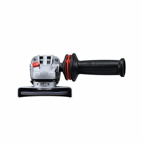 Heavy Duty 4 Inch Angle Grinder With Slick Paddle Switch And Lockdown Ergonomic Handle For Tough Metal Cutting And Grinding Duties Requiring Hardcore Torque And All Day Easy On The Hands Control.
