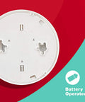 Back view of Combo Smoke And CO Alarm With 10 Year Battery And Voice Alerts, Slim Low Profile Design, Easy To Install