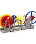 Colorful gears of 3D Printed Tourbillon Escapement Clock Model With Manual Assembly And Wind Up Movement For Realistic Desk Display Educational Toy
