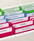 Top Shelf File Folder Labels Featuring Trueblock Coverage And Relentless Permanent Adhesive Engineered For Laser And Inkjet Printers Bulk White Sheets to organize colorful labeled folders.
