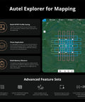 Autel Explorer mapping features for EVO II V2 Pro 6K Rugged Drone Bundle with multi-mission capabilities displayed on screen.