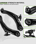 SCITOO 8pc front suspension kit: lower control arms with ball joints, inner/outer tie rod ends, sway bar links for Nissan Rogue 2008–2015