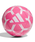 Starlancer Club Soccer Ball Size 4 Unisex Solar Pink White With Soft Touch Finish Durable Machine Stitched