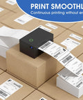 Printer using 4x6 Direct Thermal Shipping Labels, 500 Fanfold Perforated White Sheets, Commercial Grade With Permanent Adhesive.