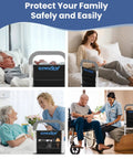 Heavy Duty Bed Safety Rail For Seniors With 350 Lbs Capacity ASTM F3186-17 Certified Adjustable Bed Assist Rail