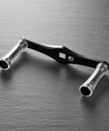 Upgrade Your Fishing Game With This Premium Aluminum Vaveren Handle Crank Arm Knob Kit. Lightweight Hollow Machined Design For Smooth Turning And Better Efficiency Left Hand Grip That Feels Awesome In Your Hand. black aluminum fishing reel crank arm knob with dual handles
