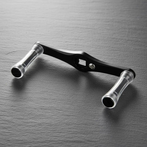 Upgrade Your Reel Game With This Smooth Turning Aluminum Alloy Crank Arm And Knob Handle Upgrade Kit Designed For Right Hand Fishing Spools To Boost Leverage And Efficiency While Drilling Into Those Big Catch Sessions. black 7075 aluminum fishing reel crank handle