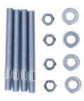 Carburetor Studs Kit With Spacers, 3.5 Inch Mounting Stud Set For Five Sixteenth Inch Thread Intake Manifolds, Replacement For Holley Edelbrock Carter Rochester, Heavy Duty Metal Carb Mounting Hardware