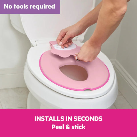 Minnie Mouse Flip And Sit Potty Training Seat Hella Easy Tool Free Mount Securely Attaches To Standard Toilet Space Saving Compact Design Kid Approved Comfort For Toddlers