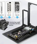 External Egpu Dock Station Thunderbolt 3 4 Usb4 40gbps Gaming Graphics Card Enclosure with GPU slots and connectors