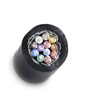 Cross-section of 12C 24AWG AMSB Shielded Cable Wire UL2464, Highly Flexible Stranded TC PVC Jacket OS Plus TC Board Rated in Matte Black