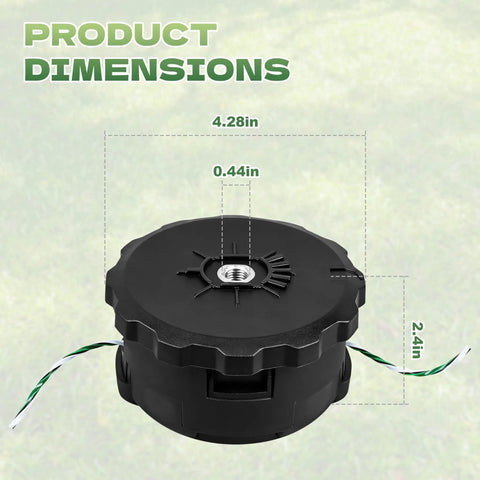 String Trimmer Head With Quickfeed Bump-Feed Replacement For Dewalt 20V-60V Trimmers Fits DCST972 DCST922 DCST925 DCST920 DCST970