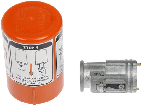 Key Relearn Ignition Lock Cylinder Replacement With Exclusive Plug And Play Coding Tool That Codes To Your Existing Key OE Fix