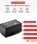 Bulletproof 12V AC DC Power Supply Module 10 Watt With Full Safety Shield showing protective features and compact design.