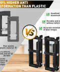 Door Hinge Router Jig For Precise Mortises In Woodworking Aluminum 6061 Template Kit comparison with plastic alternative