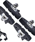 Road Bike Brake Pads For Dual Pivot C Brake Shoes Front And Rear Set With All Weather Synthetic Rubber Compound displayed