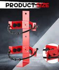 Front view of Two Pack Adjustable Fire Extinguisher Mount Bracket Heavy Duty Holder For Home, Truck, RV, Boat And Commercial Use.